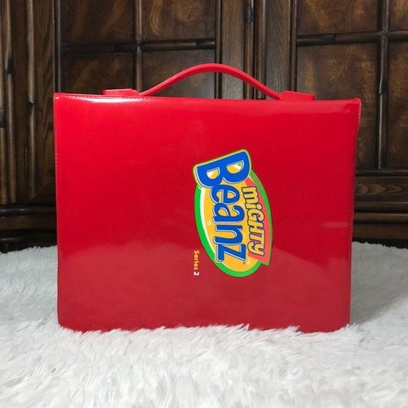 Mighty Beanz Red Collectors Case & 11 Mighty Beanz Set - Picture 2 of 16